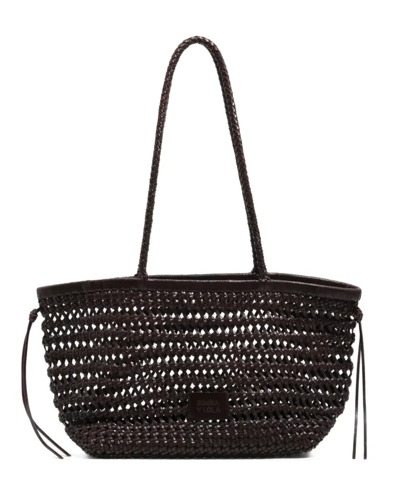 BIMBA Y LOLA Gewebter Tote Bag - Braun Braun