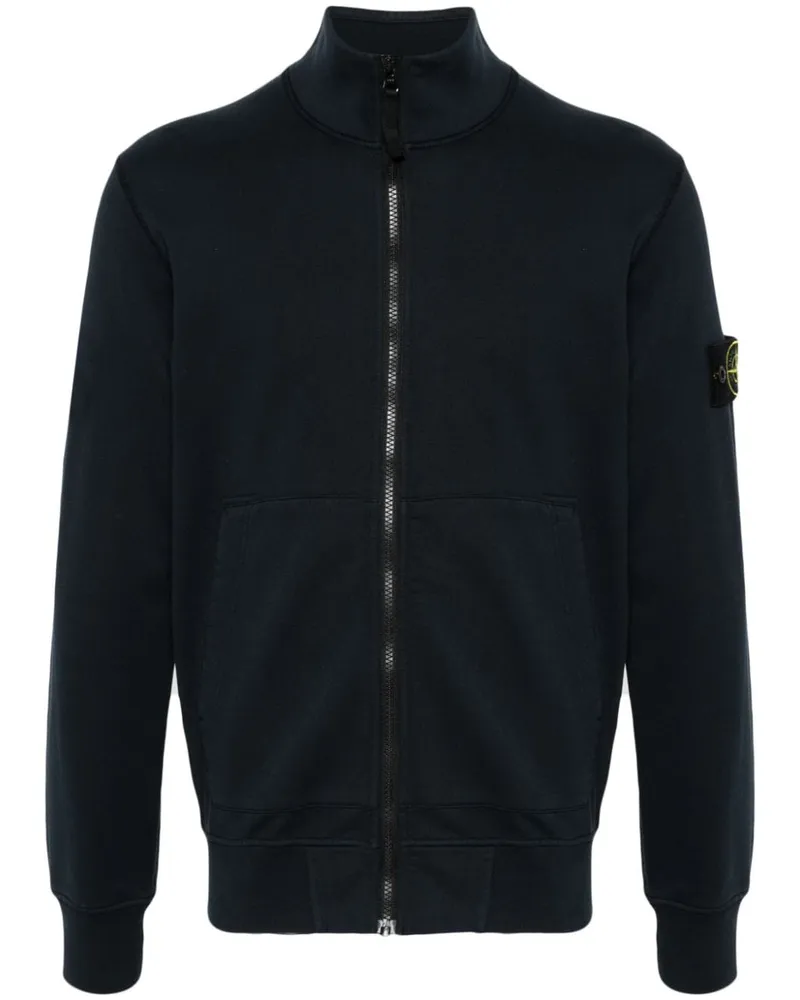 Stone Island Sweatshirt mit Kompass-Patch - Blau Blau
