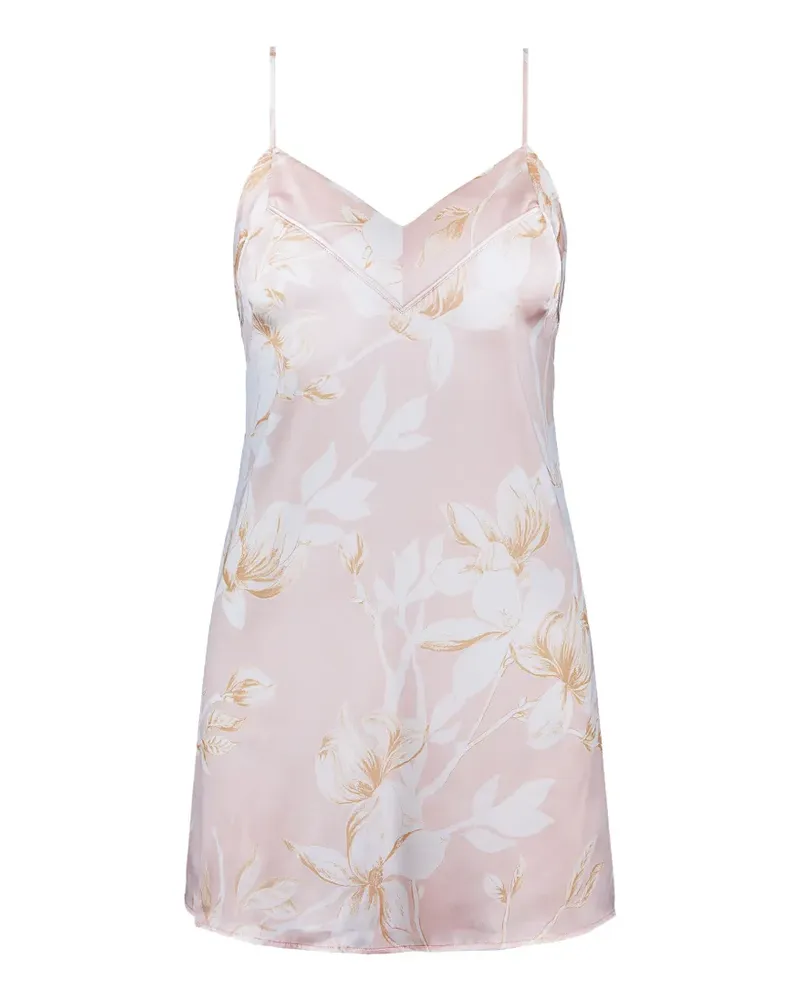 Aubade Silk By Night Nachthemd mit Blumenprint - Nude Nude