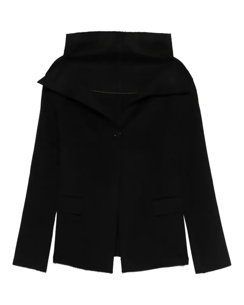 Totême Jacke mit offenem Kragen - Schwarz Schwarz