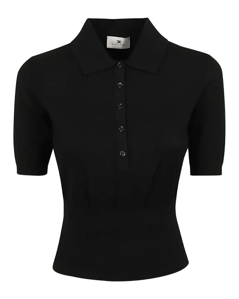 Elisabetta Franchi knit polo shirt - Schwarz Schwarz