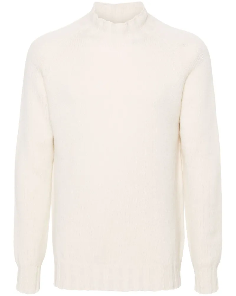 Tagliatore Kaschmirpullover mit rundem Ausschnitt - Nude Nude