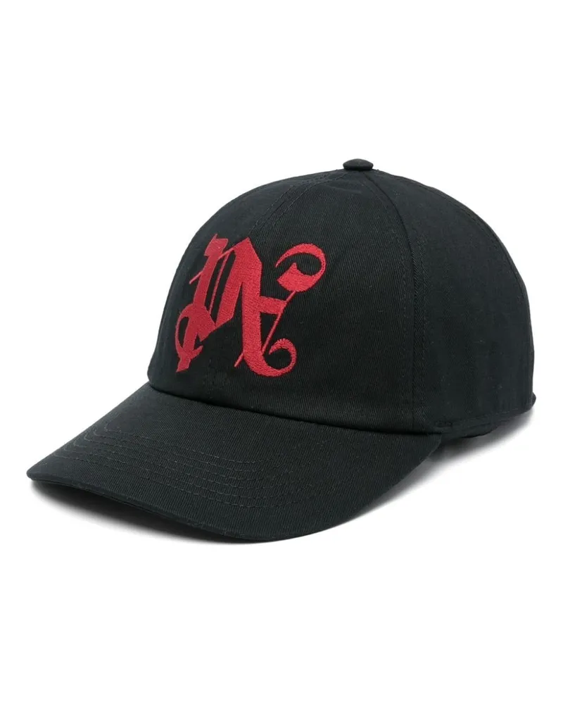 Palm Angels Baseballkappe mit Logo-Stickerei - Schwarz Schwarz