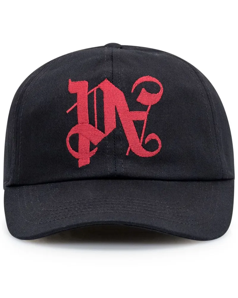 Palm Angels Baseballkappe mit Logo-Stickerei - Schwarz Schwarz