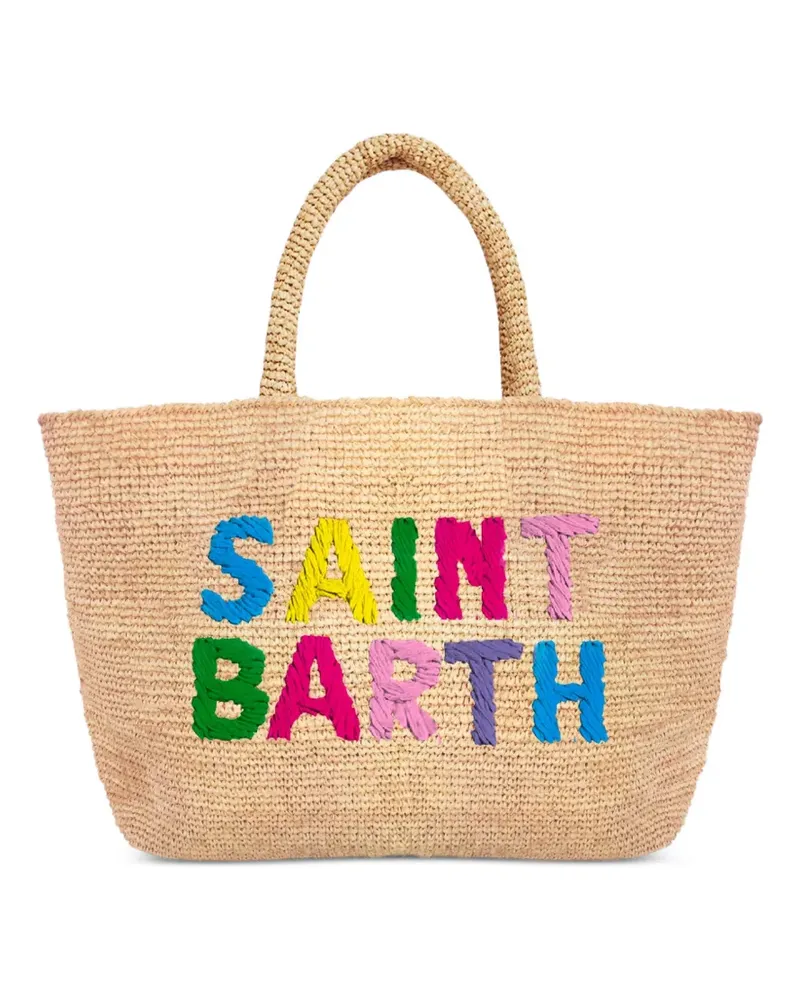 MC2 Saint Barth Handtasche mit Logo - Nude Nude