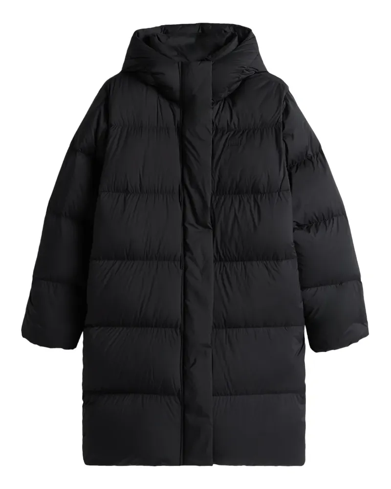 Tommy Hilfiger Gefütterter Kapuzenmantel - Schwarz Schwarz