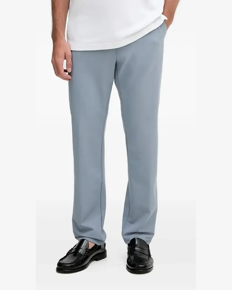 HUGO BOSS Straight-Leg-Hose mit Logo - Grau Grau