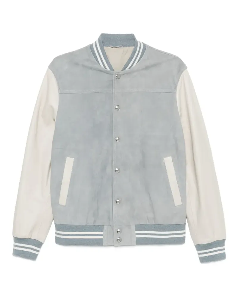 Eleventy Jacke mit gestreiften Details - Blau Blau