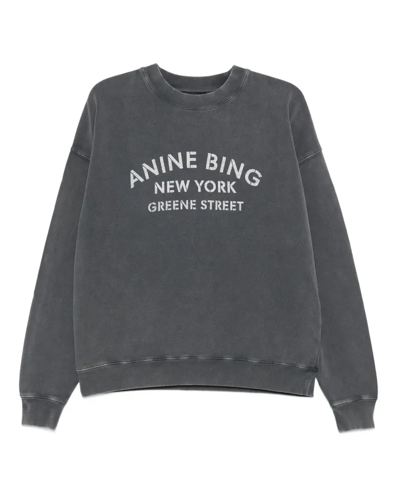 Anine Bing Pullover mit Logo-Print - Grau Grau