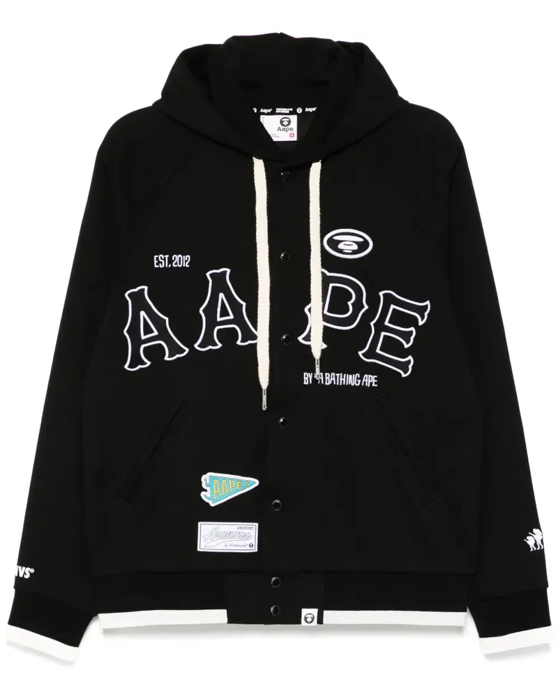 BAPE Jacke mit Patches - Schwarz Schwarz