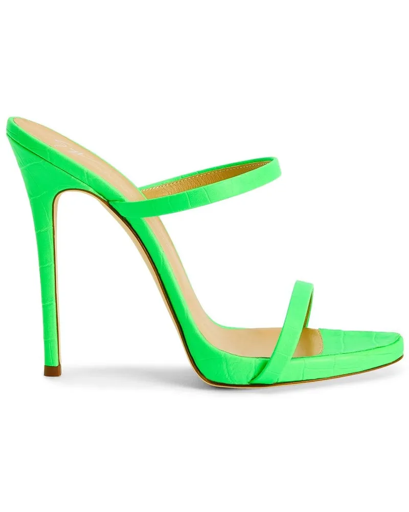 Giuseppe Zanotti Pantoletten mit Doppelriemen - Grün Grün