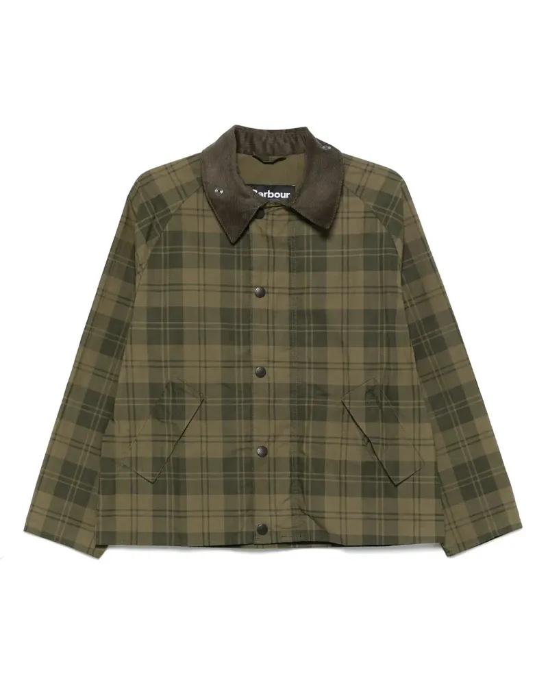 Barbour Transport Check Jacke - Grün Grün
