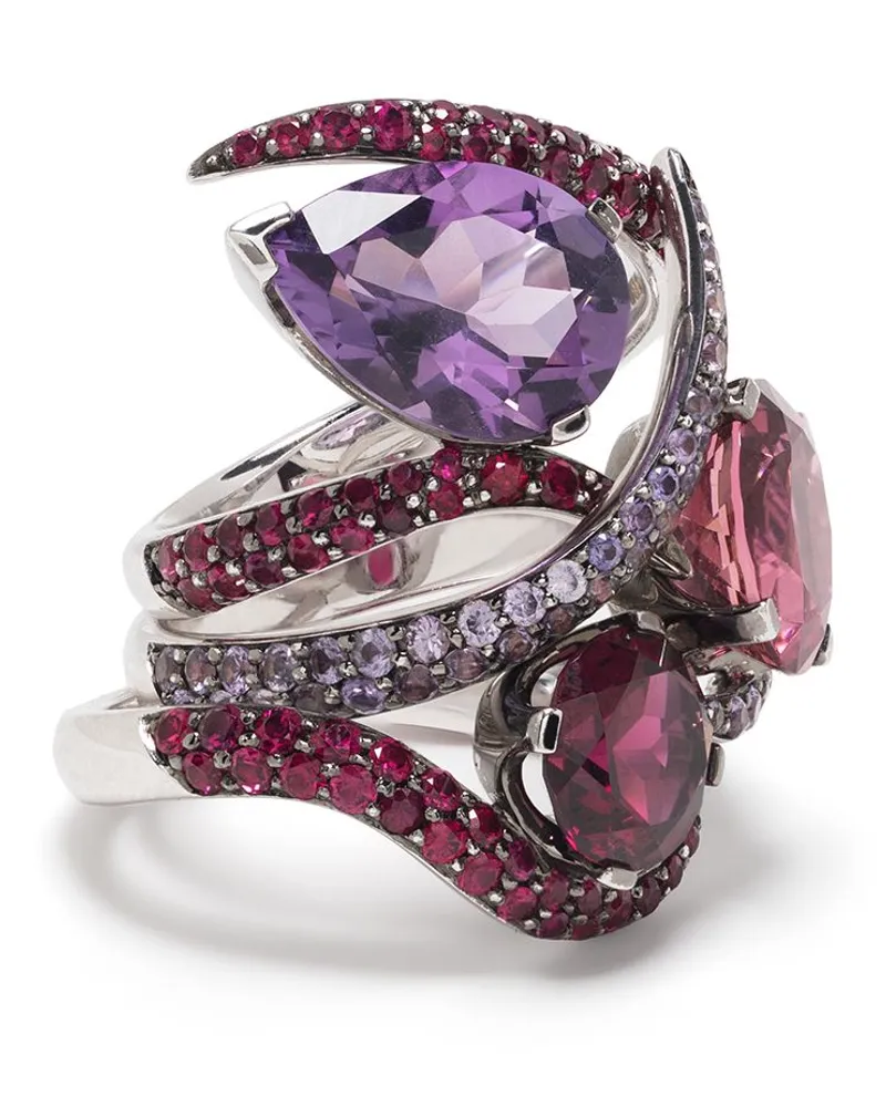 Shaun Leane 18kt Aurora Weißgoldring - Silber Silber