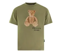 T-Shirt mit Teddy-Print - Grün