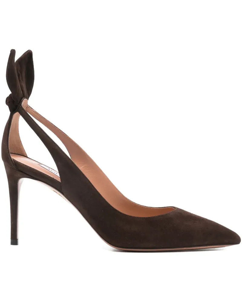 Aquazzura Pumps mit Schleife - Braun Braun