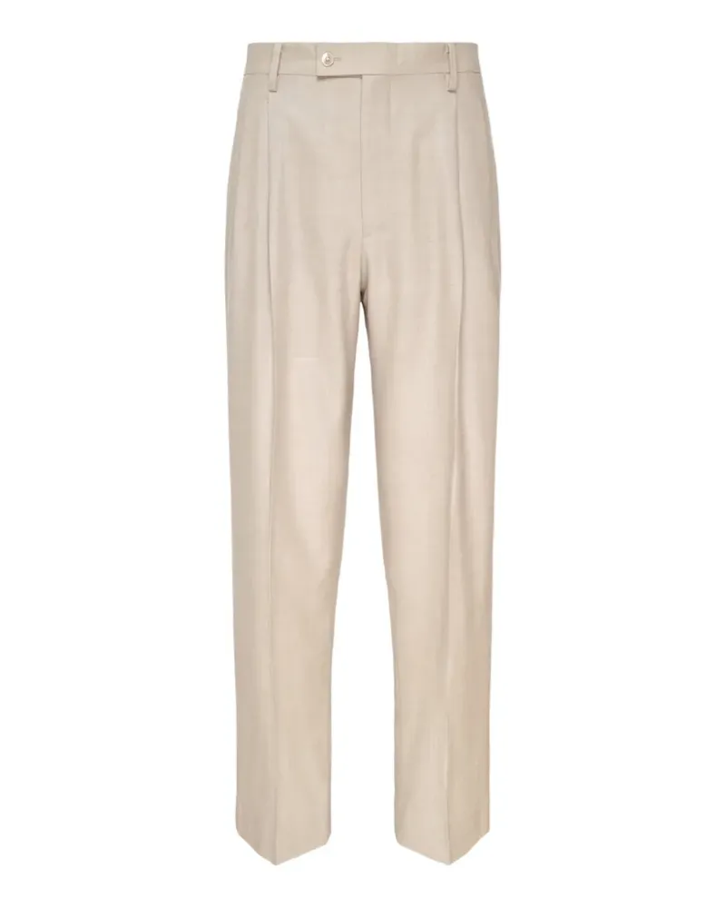 AURALEE pleated trousers - Nude Nude