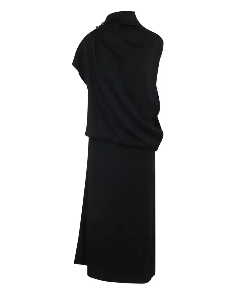 Fabiana Filippi Drapiertes Kleid - Schwarz Schwarz