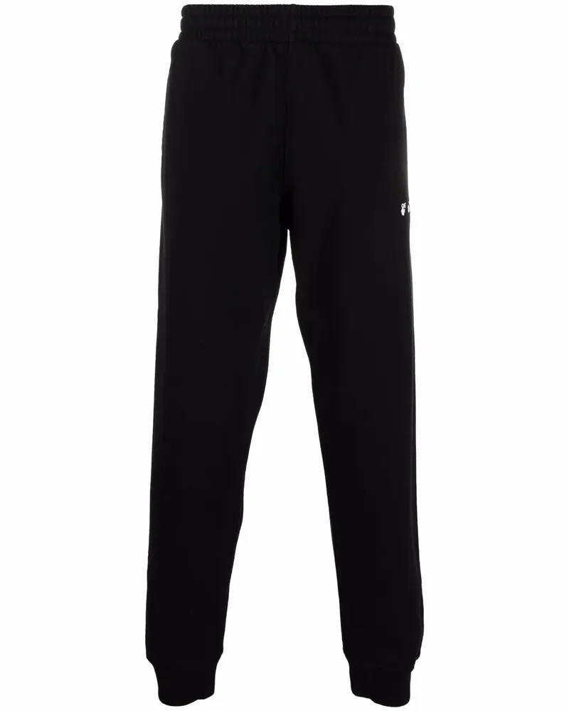 OFF-WHITE Jogginghose mit Logo-Print - Schwarz Schwarz