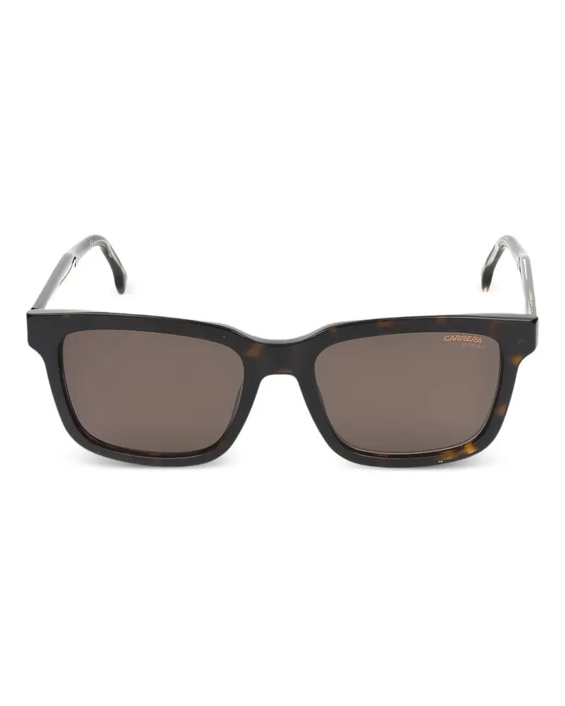 Carrera Sonnenbrille mit eckigem Gestell - Braun Braun