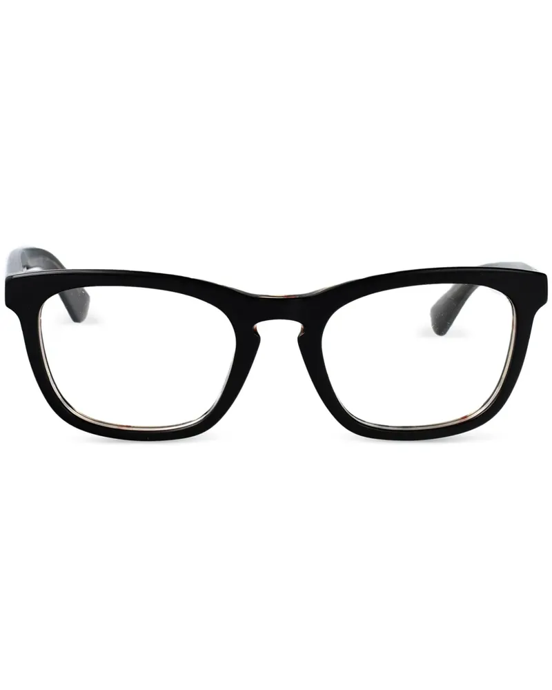 Burberry Brille mit Vintage Check-Detail - Schwarz Schwarz