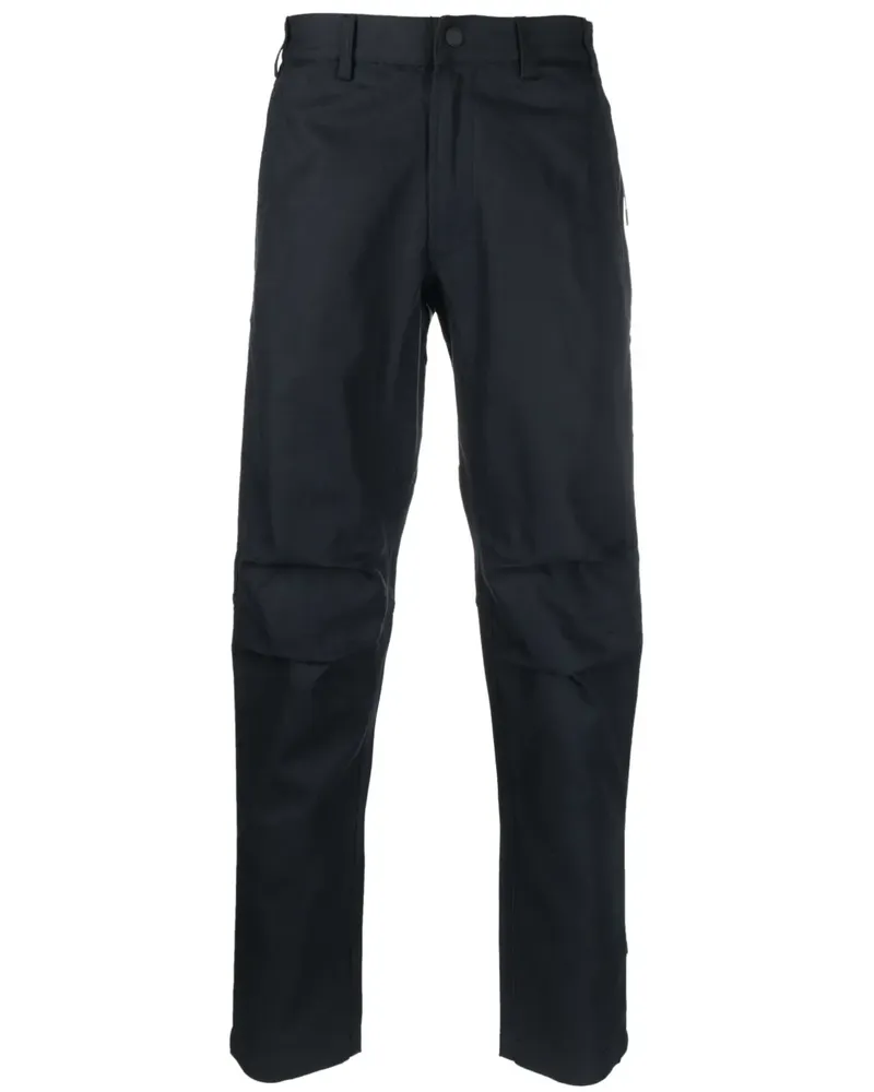 maharishi Gerade Hose mit Logo-Patch - Blau Blau