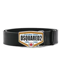 Dsquared2 Canadian Twins Gürtel Schwarz