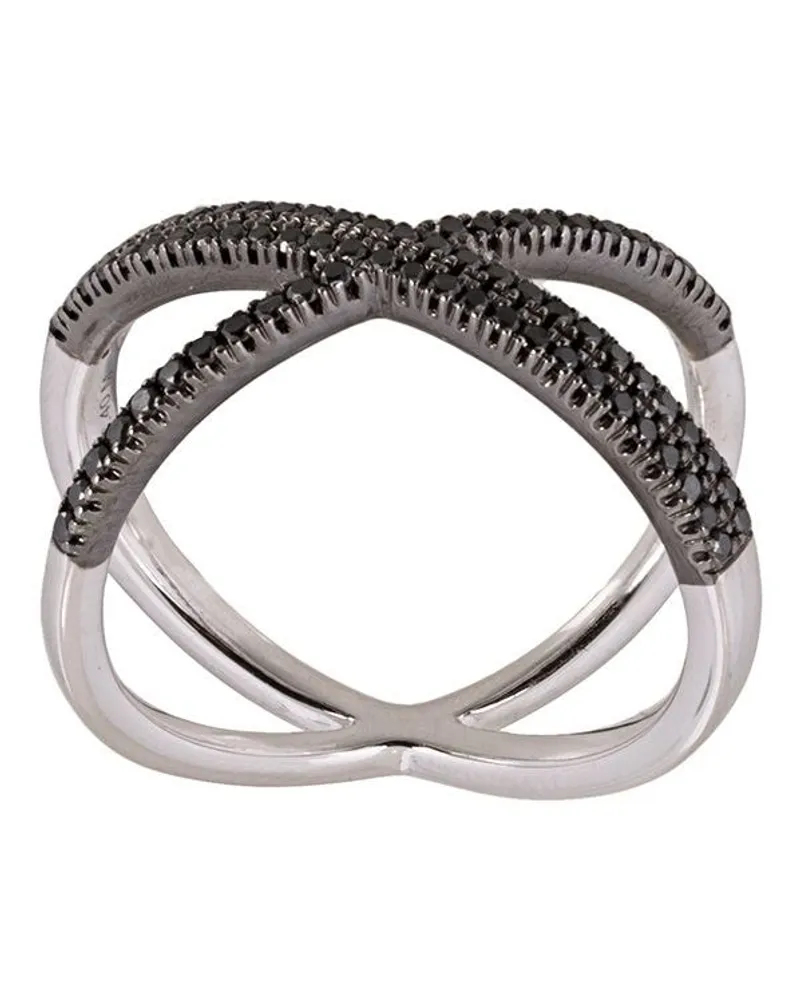 Alinka KATIA' Ring mit überkreuztem Detail - Metallic Metallic