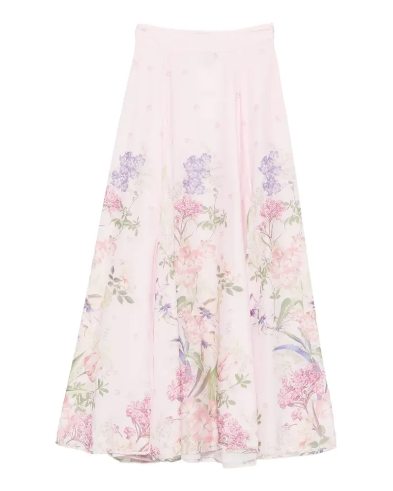 Charo Ruiz floral-print maxi skirt - Rosa Rosa