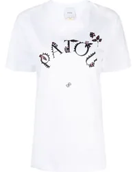 Patou T-Shirt mit Logo-Print Weiß