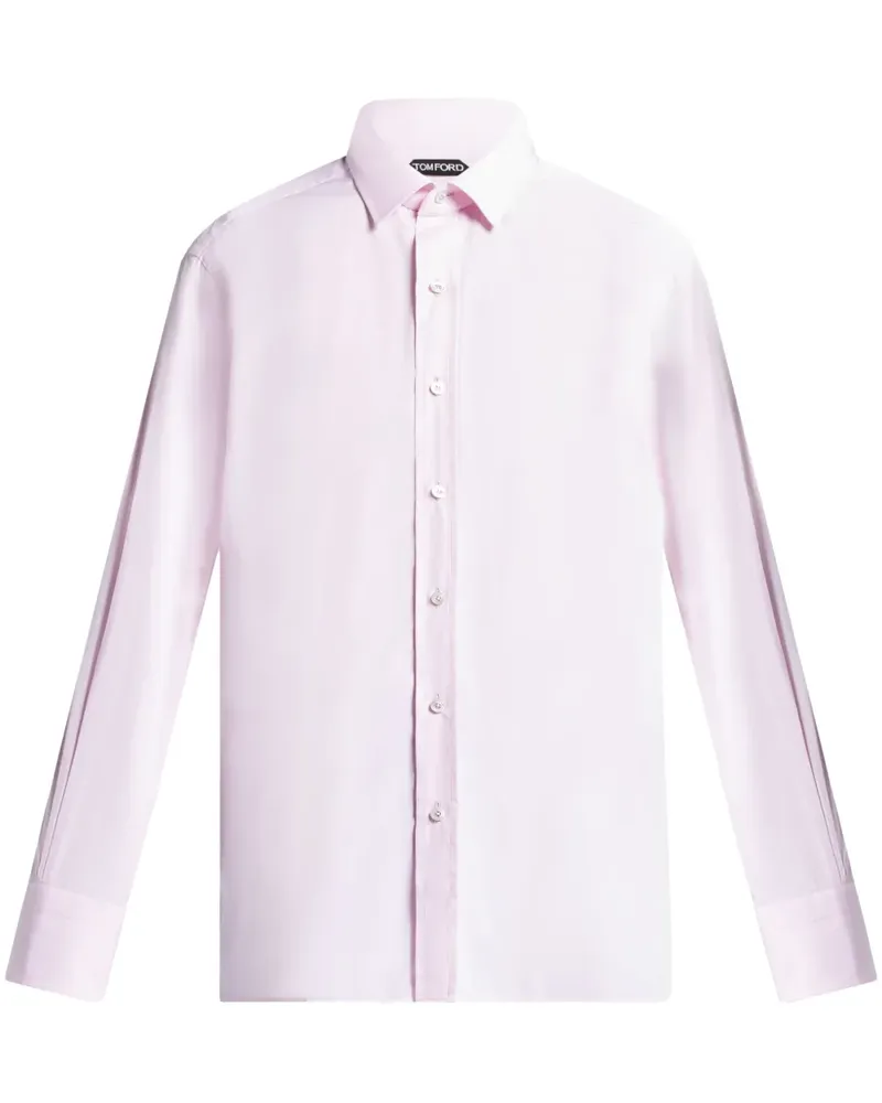 Tom Ford Popeline-Hemd - Rosa Rosa