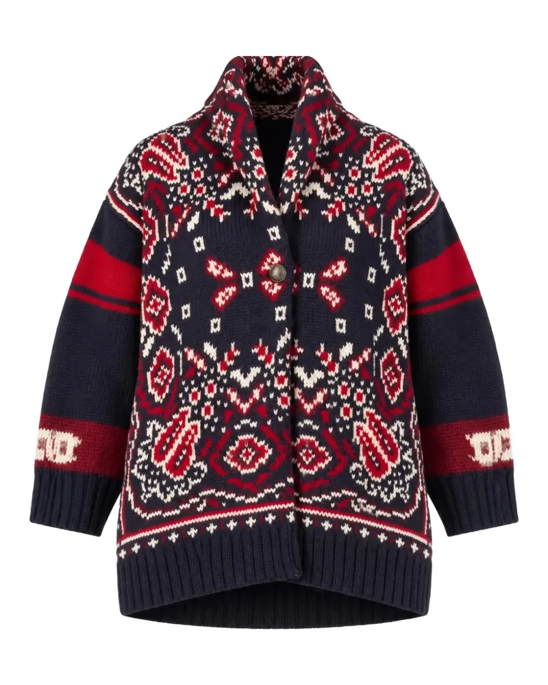 Giada Benincasa Bomberjacke mit Fair-Isle-Muster - Blau Blau