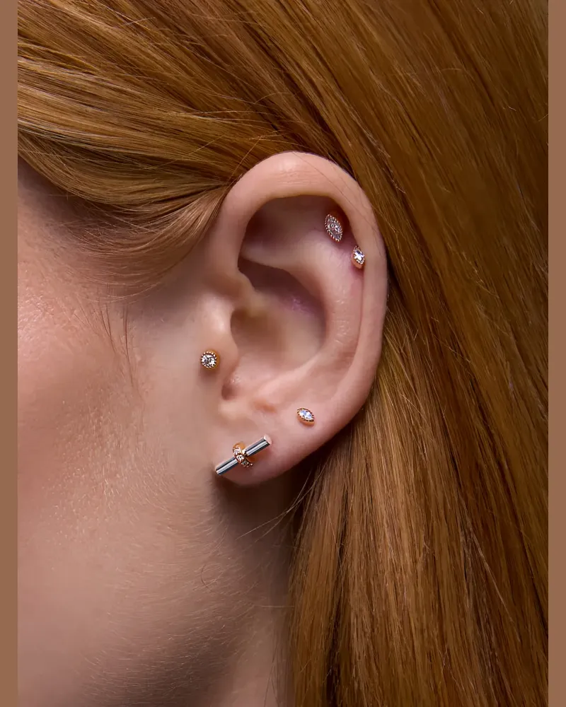 Dinny Hall My World T-Bar stud earrings - Silber Silber