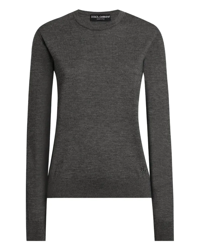 Dolce & Gabbana Pullover mit Logo-Stickerei - Grau Grau