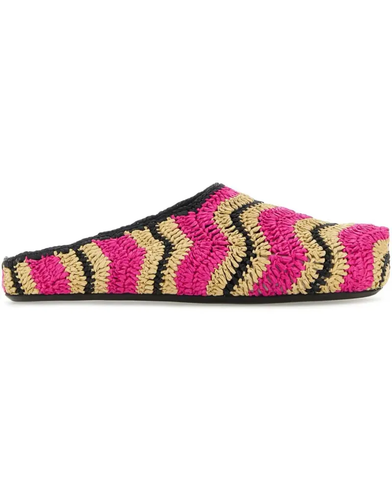 Marni Mehrfarbige Slipper - Rosa Rosa