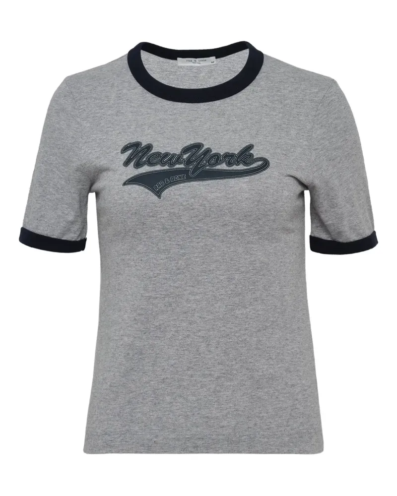 Rag & Bone T-Shirt mit Ringdetail - Grau Grau
