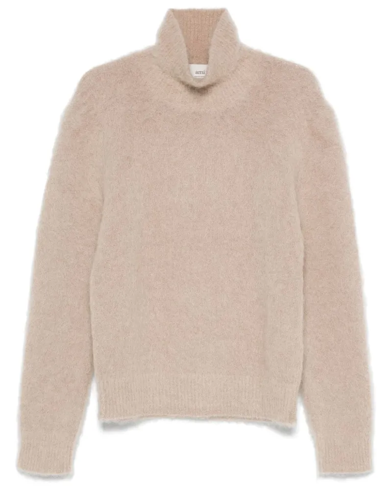 AMI Paris Gebürsteter Pullover - Braun Braun