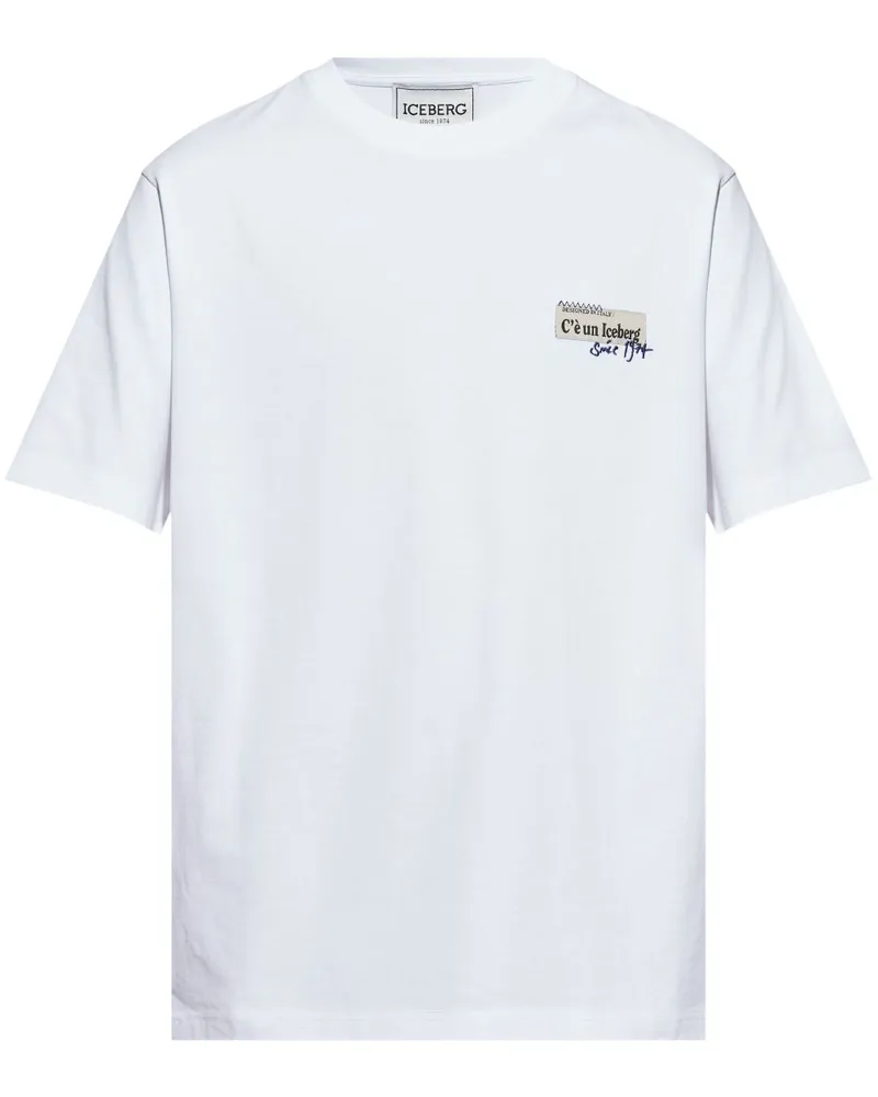 Iceberg T-Shirt mit Logo - Weiß Weiß
