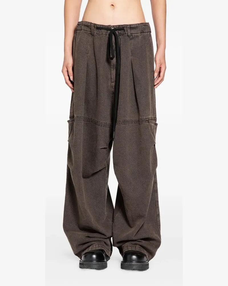 Andrea Ya'aqov Jeans mit Gürteldetail - Braun Braun