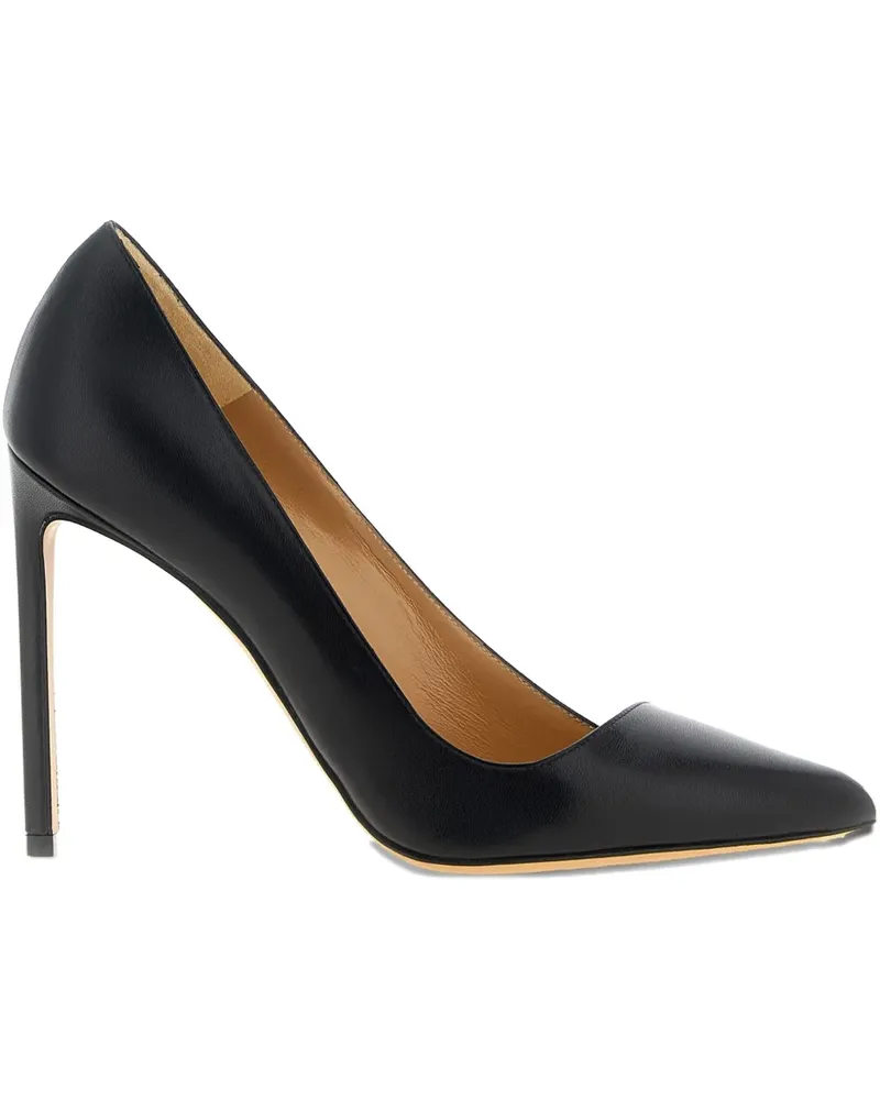 Francesco Russo Spitze Stiletto-Pumps 105mm - Schwarz Schwarz