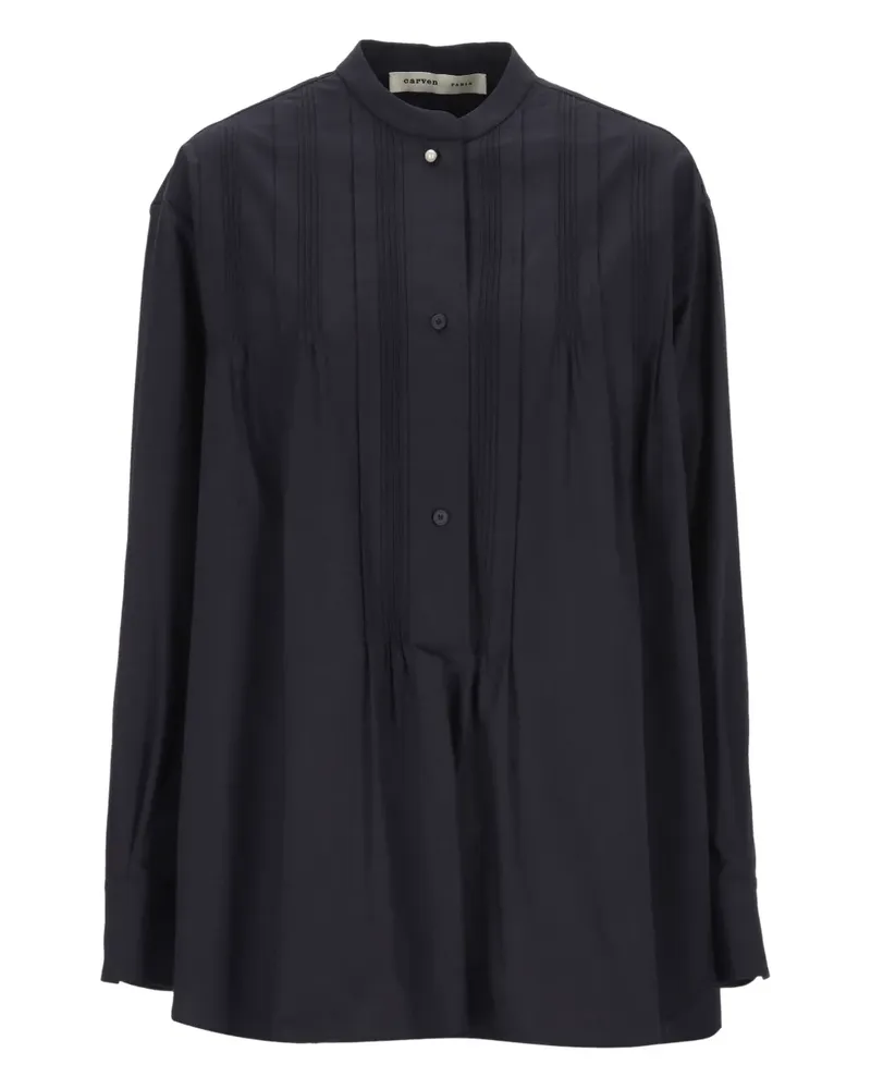 Carven pleated top - Blau Blau