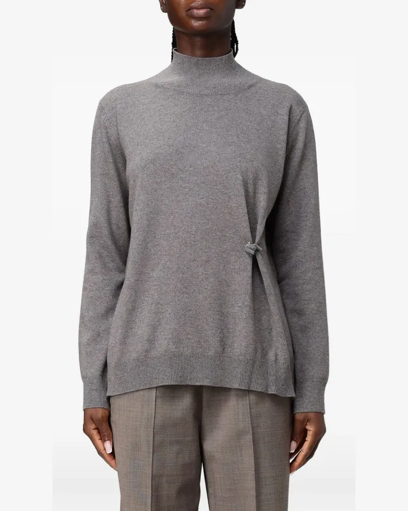 Fabiana Filippi Platinum Pullover mit Stehkragen - Grau Grau