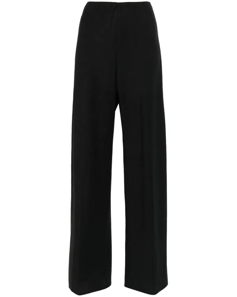Vince Gerade High-Waist-Hose - Schwarz Schwarz