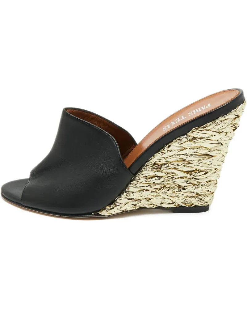 Paris Texas Sandalen aus Leder - Schwarz Schwarz