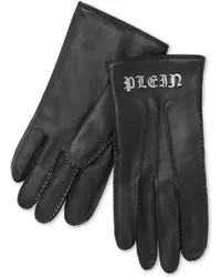 Philipp Plein Handschuhe mit Logo-Applikation Schwarz