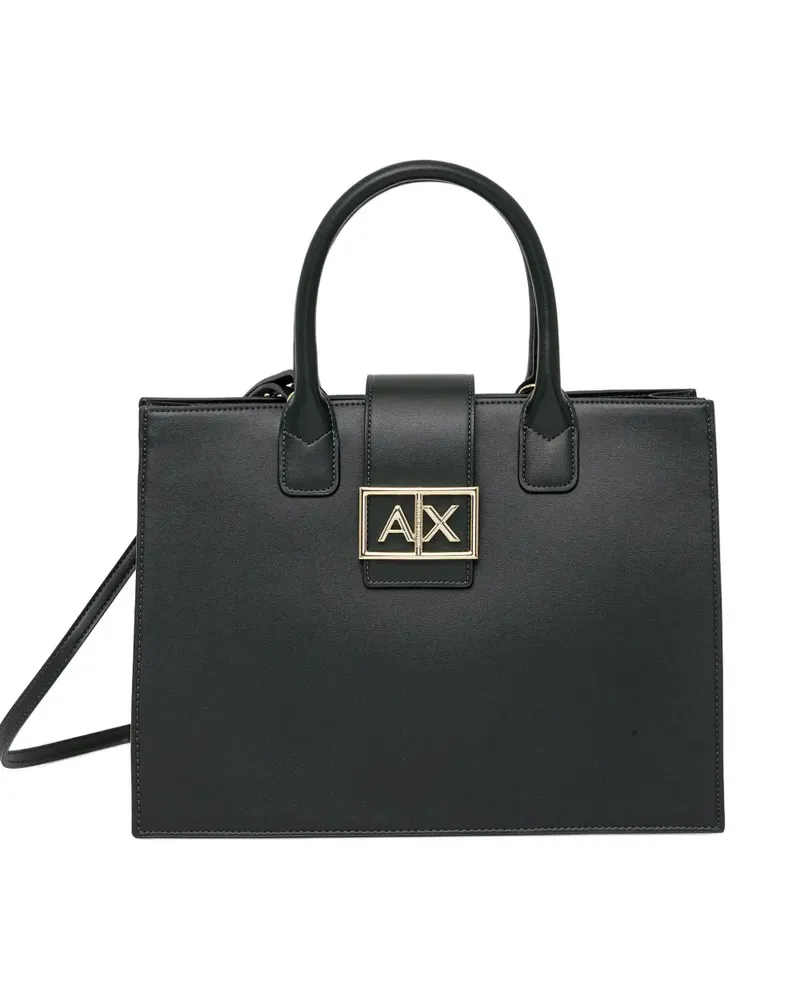 Armani Exchange logo-metal tote bag - Grün Grün