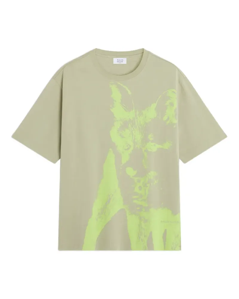 Kitsuné Fox Cub T-shirt - Grün Grün