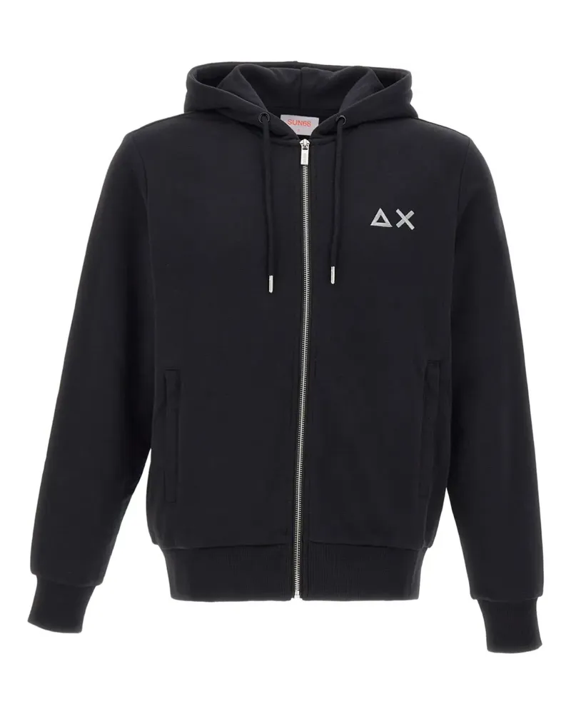 Sun68 Kapuzenjacke mit Kordelzug - Schwarz Schwarz