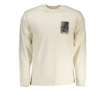 graphic-print long-sleeve T-shirt - Weiß
