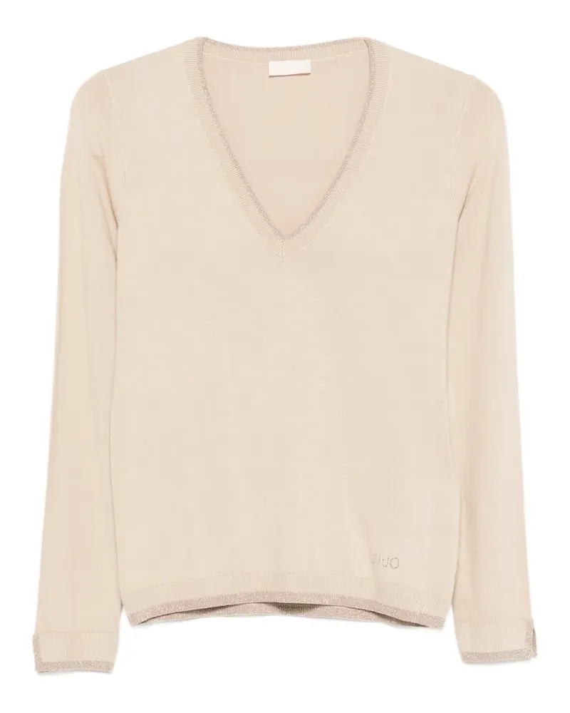 Liu Jo Pullover mit V-Ausschnitt - Nude Nude