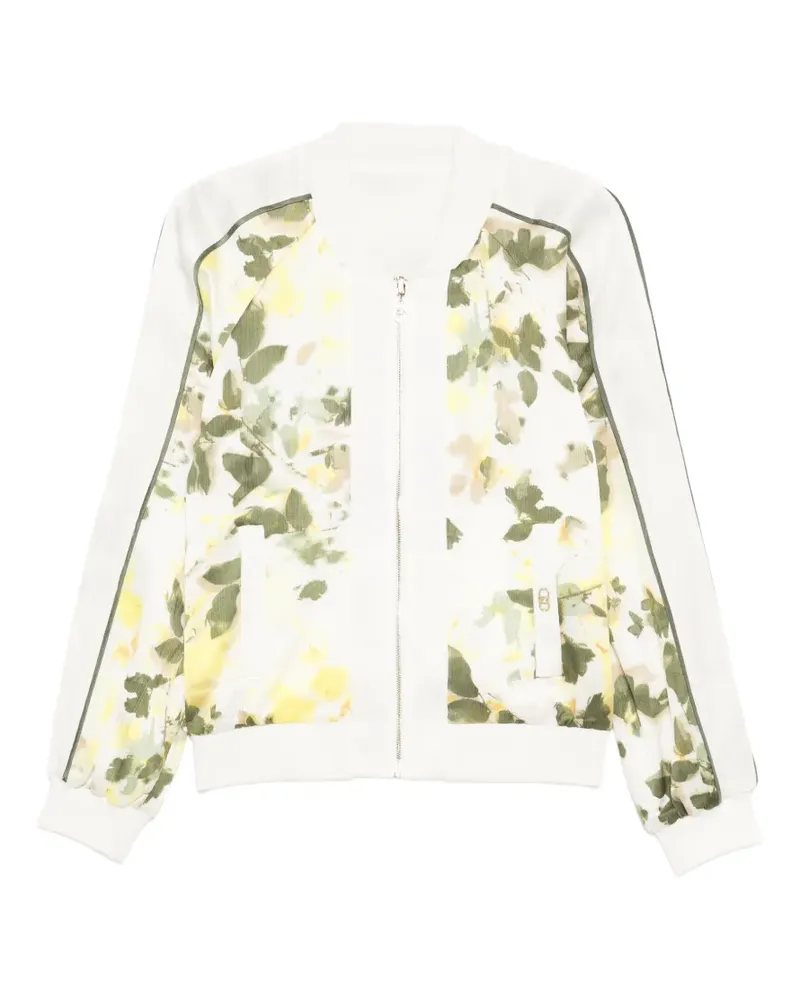 Liu Jo Bomberjacke mit Blumen-Print - Weiß Weiß